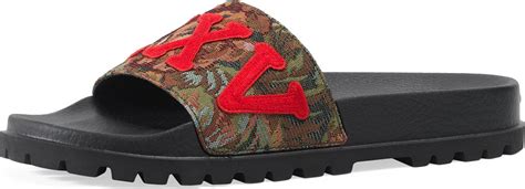 floral brocade slide sandal gucci|Gucci Pursuit Treck Floral Brocade Slide Sandal, Multicolor.